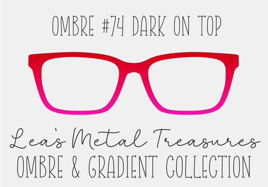 OMBRE 74 DARK ON TOP Eyewear Toppers COMES WITH MAGNETS