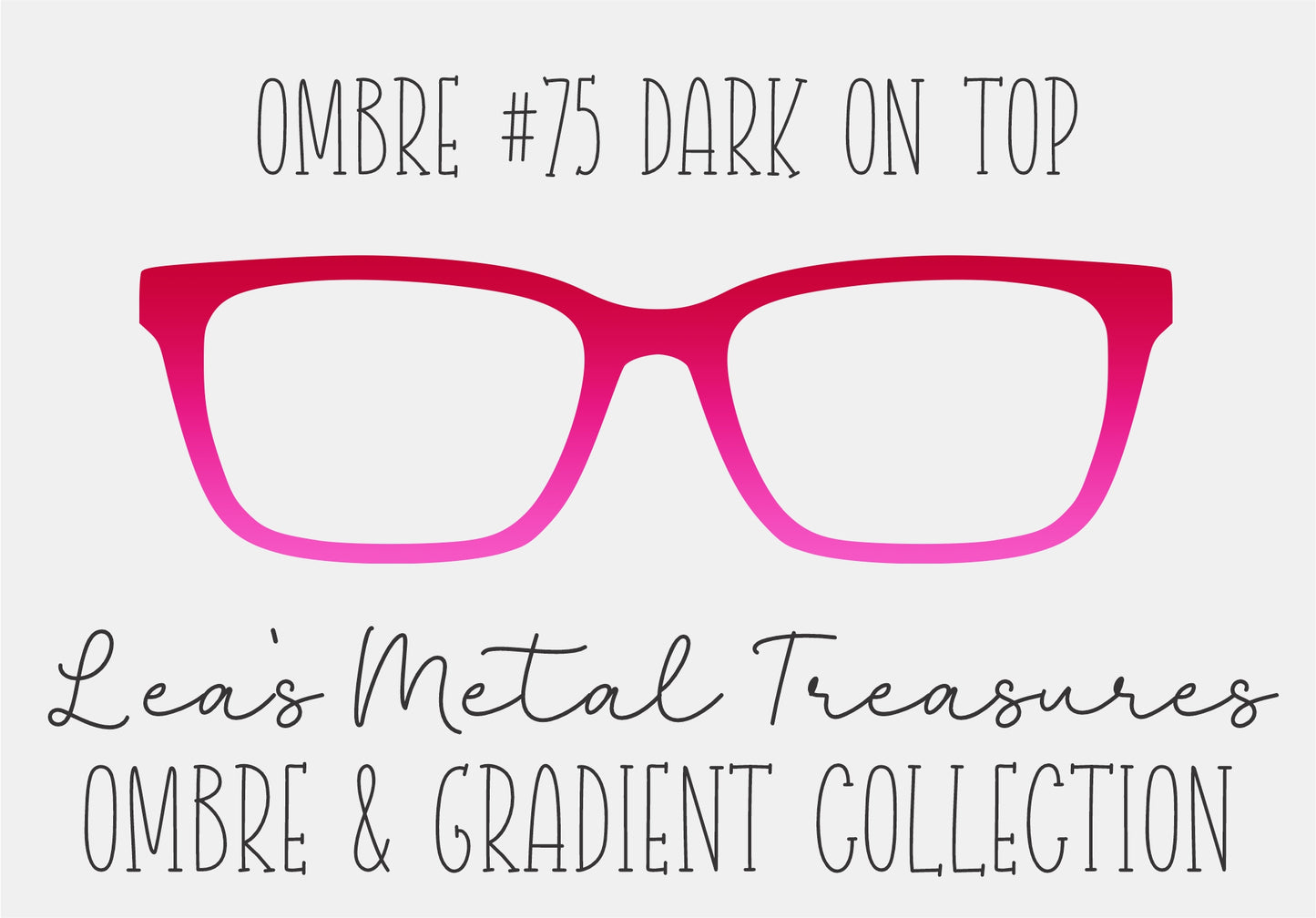 OMBRE 75 DARK ON TOP Eyewear Toppers COMES WITH MAGNETS