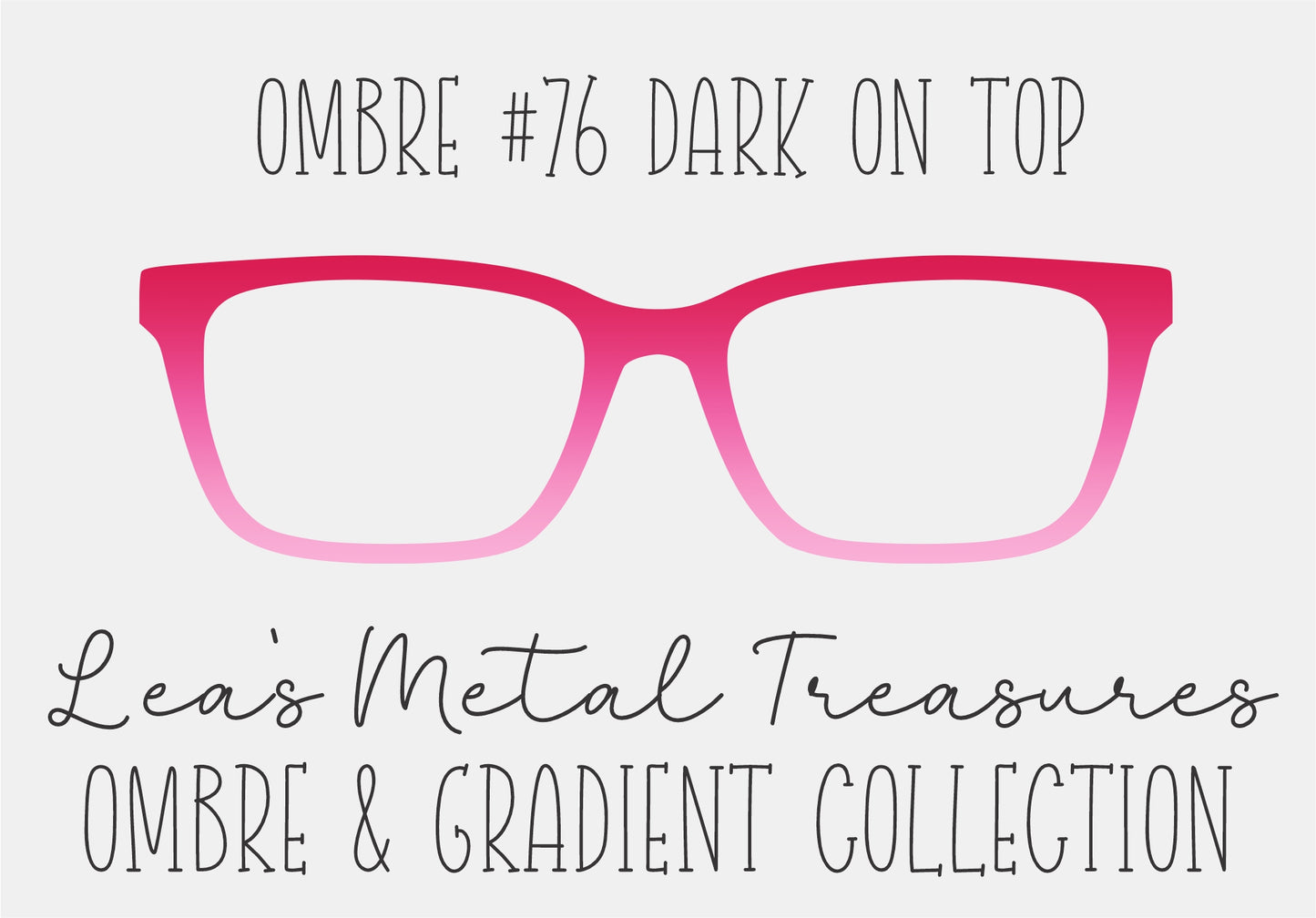 OMBRE 76 DARK ON TOP Eyewear Toppers COMES WITH MAGNETS