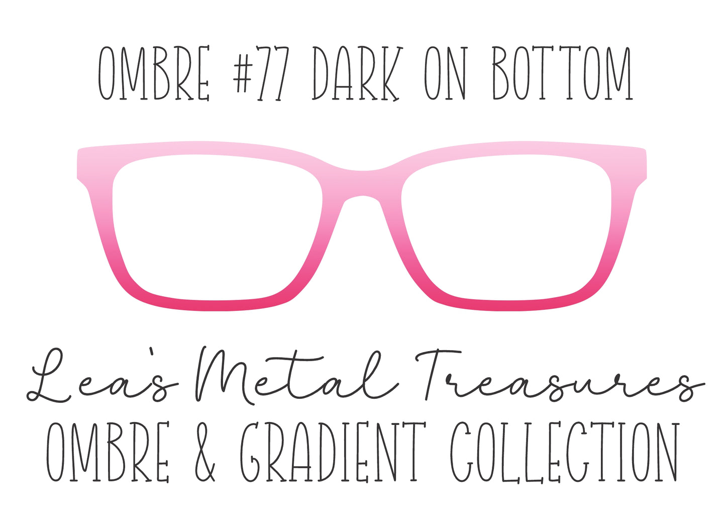 OMBRE 77 DARK ON BOTTOM Eyewear Toppers COMES WITH MAGNETS