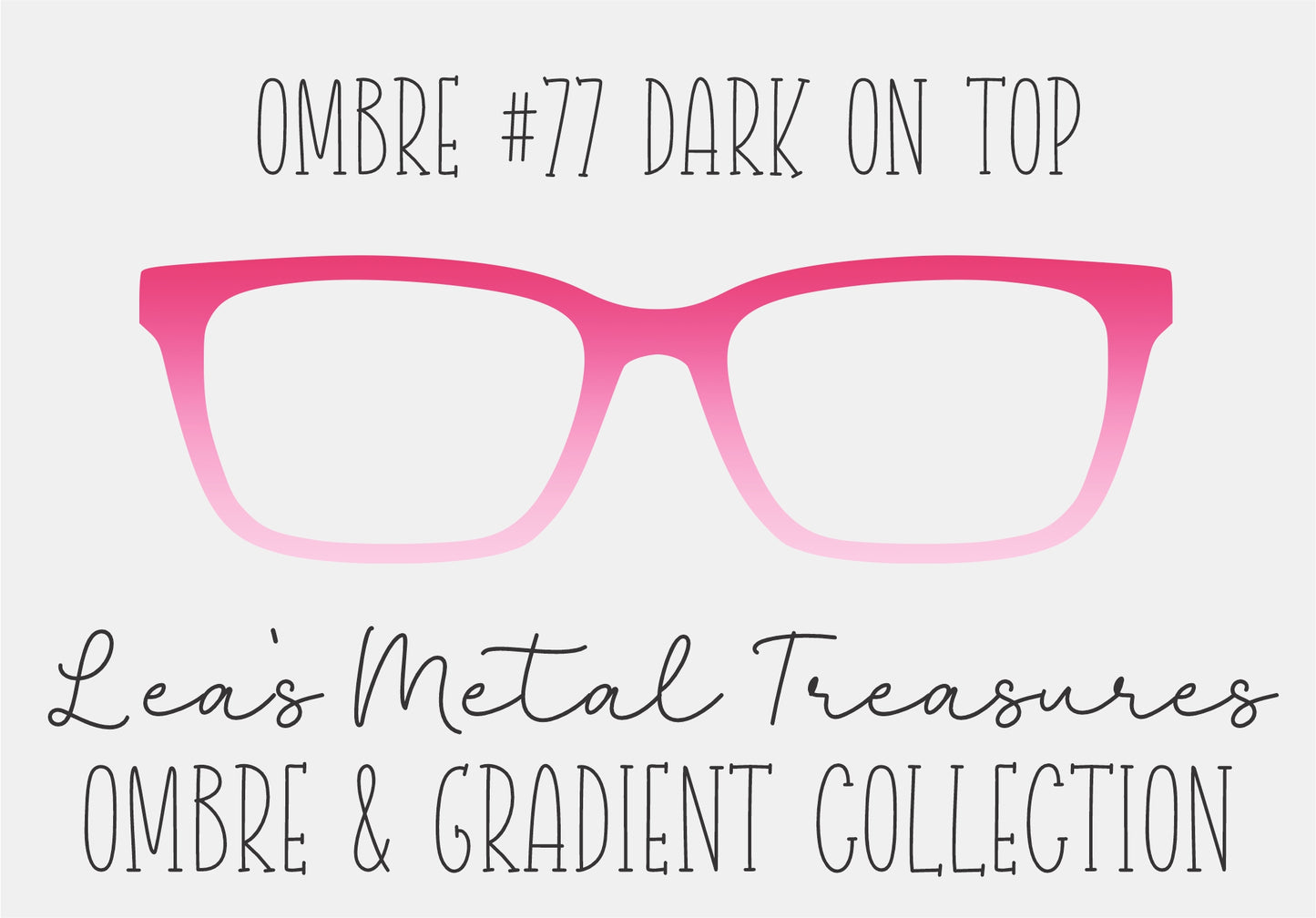 OMBRE 77 DARK ON TOP Eyewear Toppers COMES WITH MAGNETS