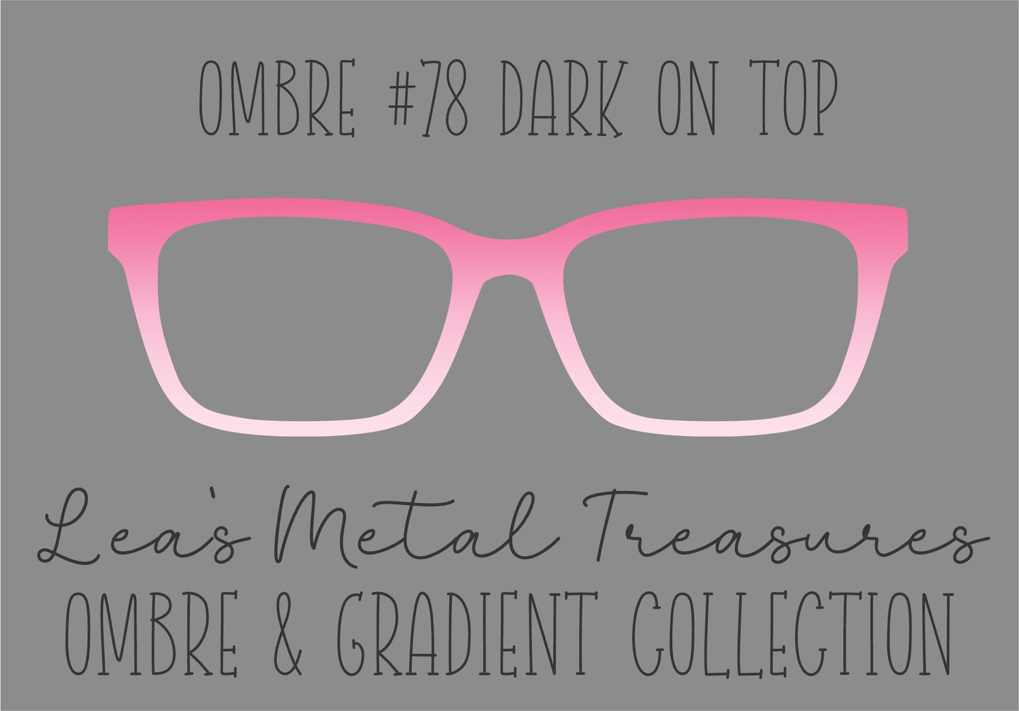 OMBRE 78 DARK ON TOP Eyewear Toppers COMES WITH MAGNETS