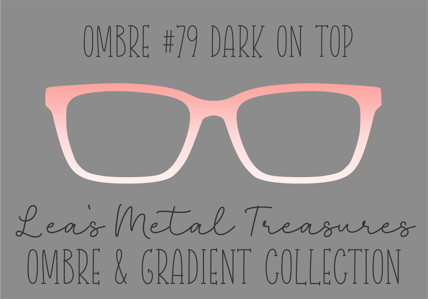 OMBRE 79 DARK ON TOP Eyewear Toppers COMES WITH MAGNETS