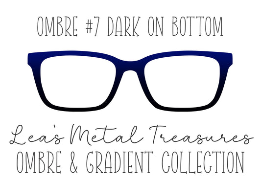 OMBRE 7 DARK ON BOTTOM Eyewear Toppers COMES WITH MAGNETS