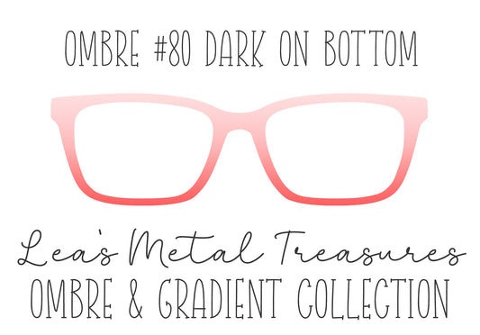 OMBRE 80 DARK ON BOTTOM Eyewear Toppers COMES WITH MAGNETS