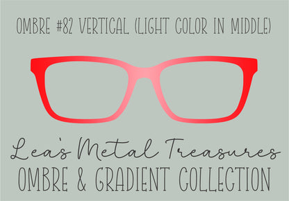 Ombre 82 Vertical (Light color in the middle) TOPPER COMES WITH MAGNETS