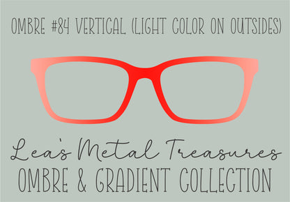 Ombre 84 Vertical (Light color on the Outsides) TOPPER COMES WITH MAGNETS