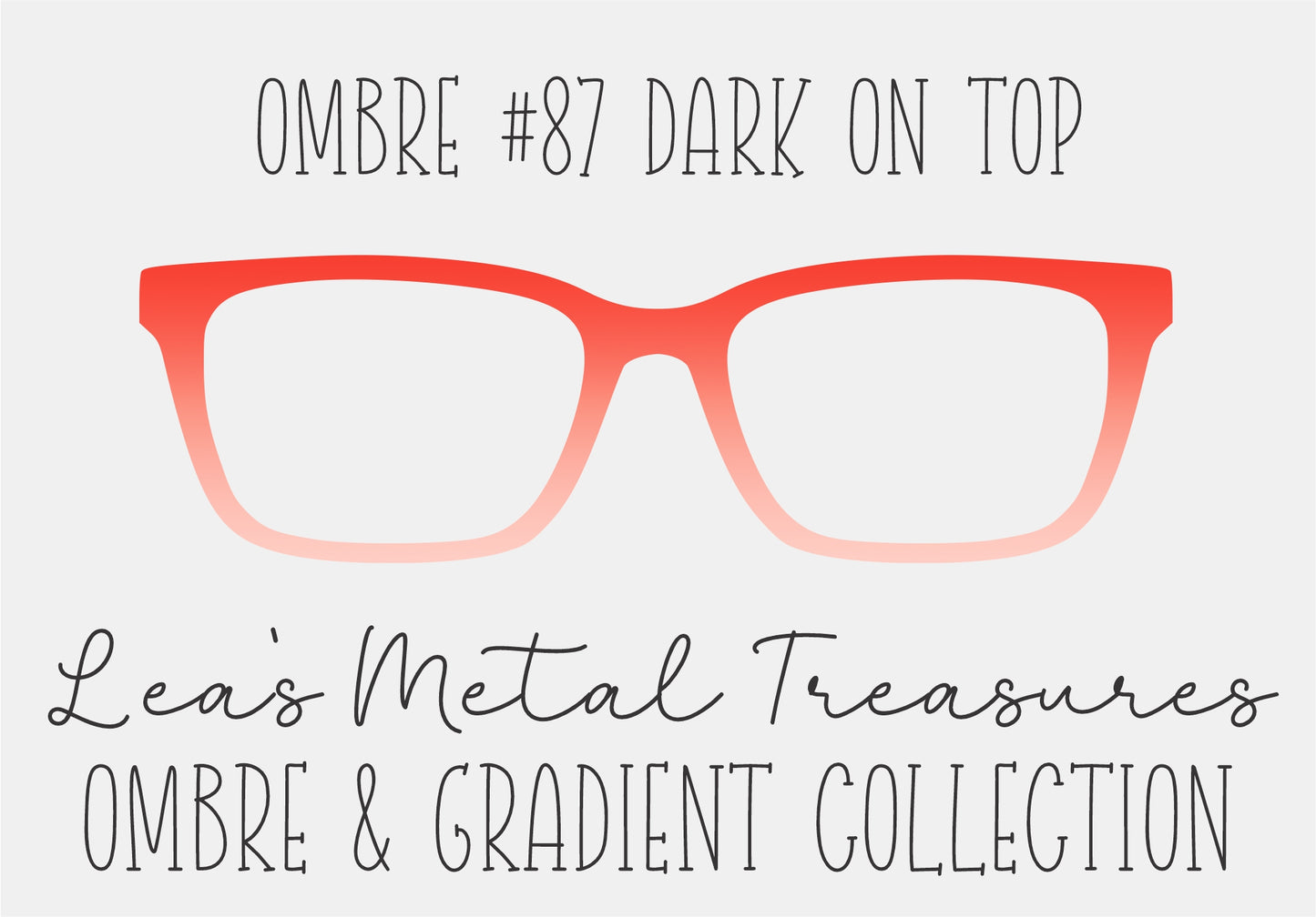 OMBRE 87 DARK ON TOP Eyewear Toppers COMES WITH MAGNETS