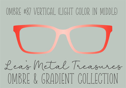Ombre 87 Vertical (Light color in the middle) TOPPER COMES WITH MAGNETS