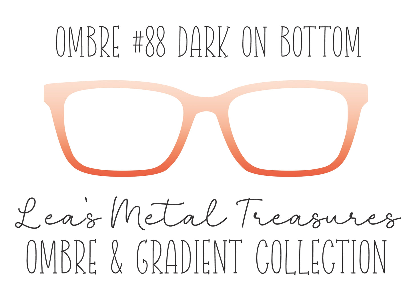 OMBRE 88 DARK ON BOTTOM Eyewear Toppers COMES WITH MAGNETS