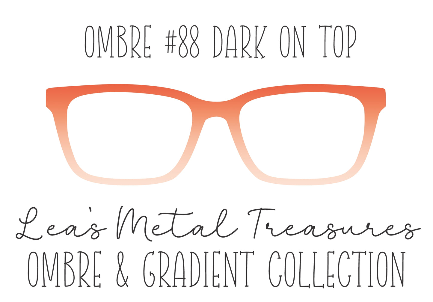 OMBRE 88 DARK ON TOP Eyewear Toppers COMES WITH MAGNETS