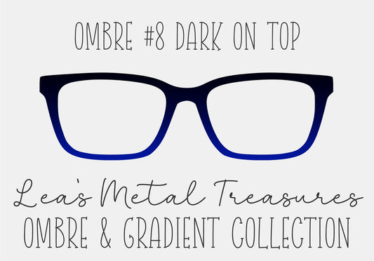 OMBRE 8 DARK ON TOP Eyewear Toppers COMES WITH MAGNETS