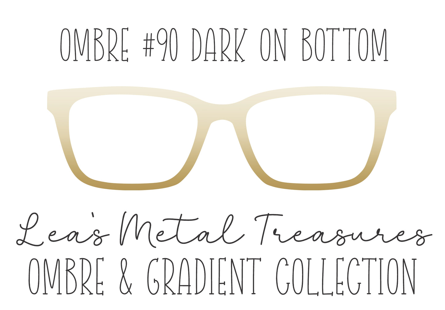 OMBRE 90 DARK ON BOTTOM Eyewear Toppers COMES WITH MAGNETS