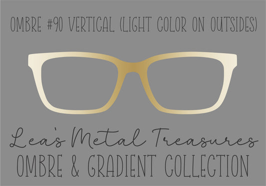 OMBRE 90 VERTICAL (LIGHT COLOR ON OUTSIDES) Eyewear Toppers COMES WITH MAGNETS