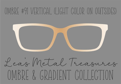 OMBRE 91 VERTICAL (LIGHT COLOR ON OUTSIDES) Eyewear Toppers COMES WITH MAGNETS