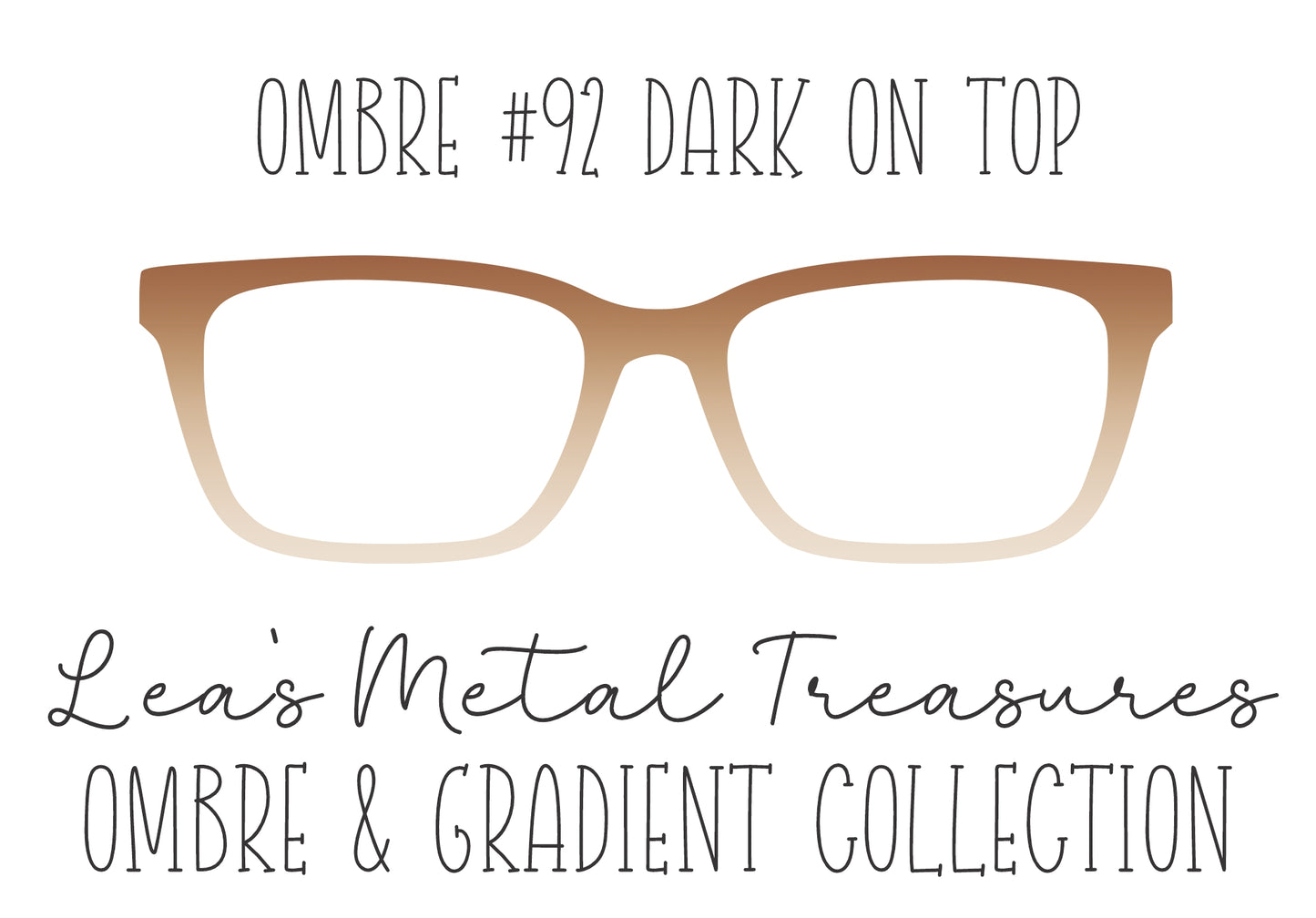 OMBRE 92 DARK ON TOP Eyewear Toppers COMES WITH MAGNETS