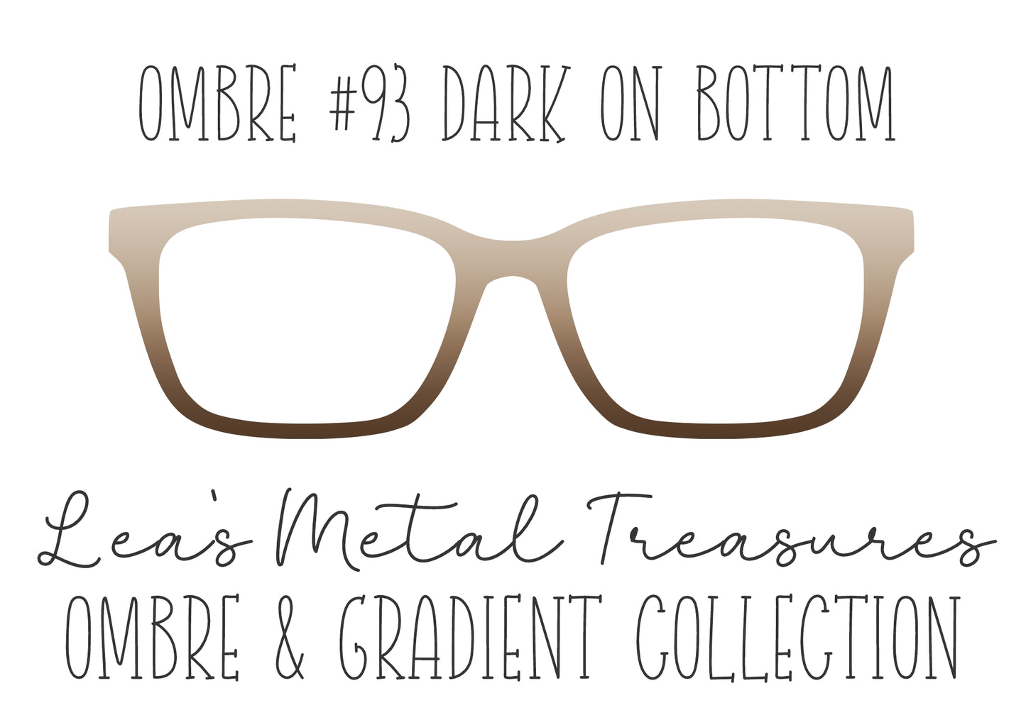 OMBRE 93 DARK ON BOTTOM Eyewear Toppers COMES WITH MAGNETS