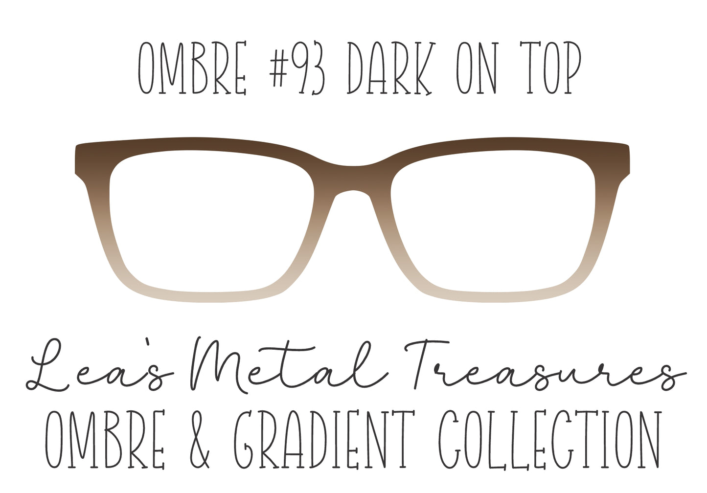 OMBRE 93 DARK ON TOP Eyewear Toppers COMES WITH MAGNETS