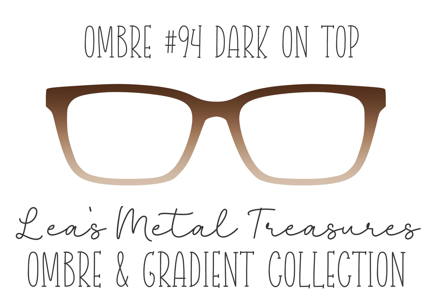 OMBRE 94 DARK ON TOP Eyewear Toppers COMES WITH MAGNETS