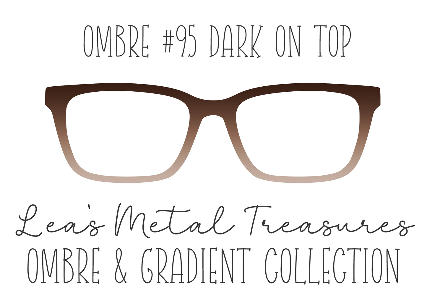 OMBRE 95 DARK ON TOP Eyewear Toppers COMES WITH MAGNETS