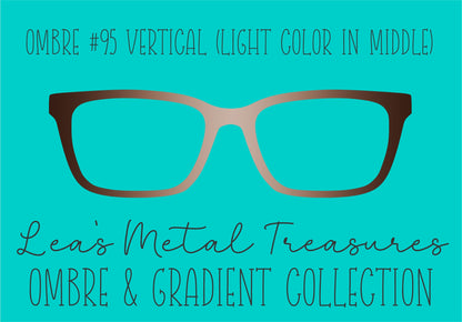 Ombre 95 Vertical (Light color in the middle) TOPPER COMES WITH MAGNETS