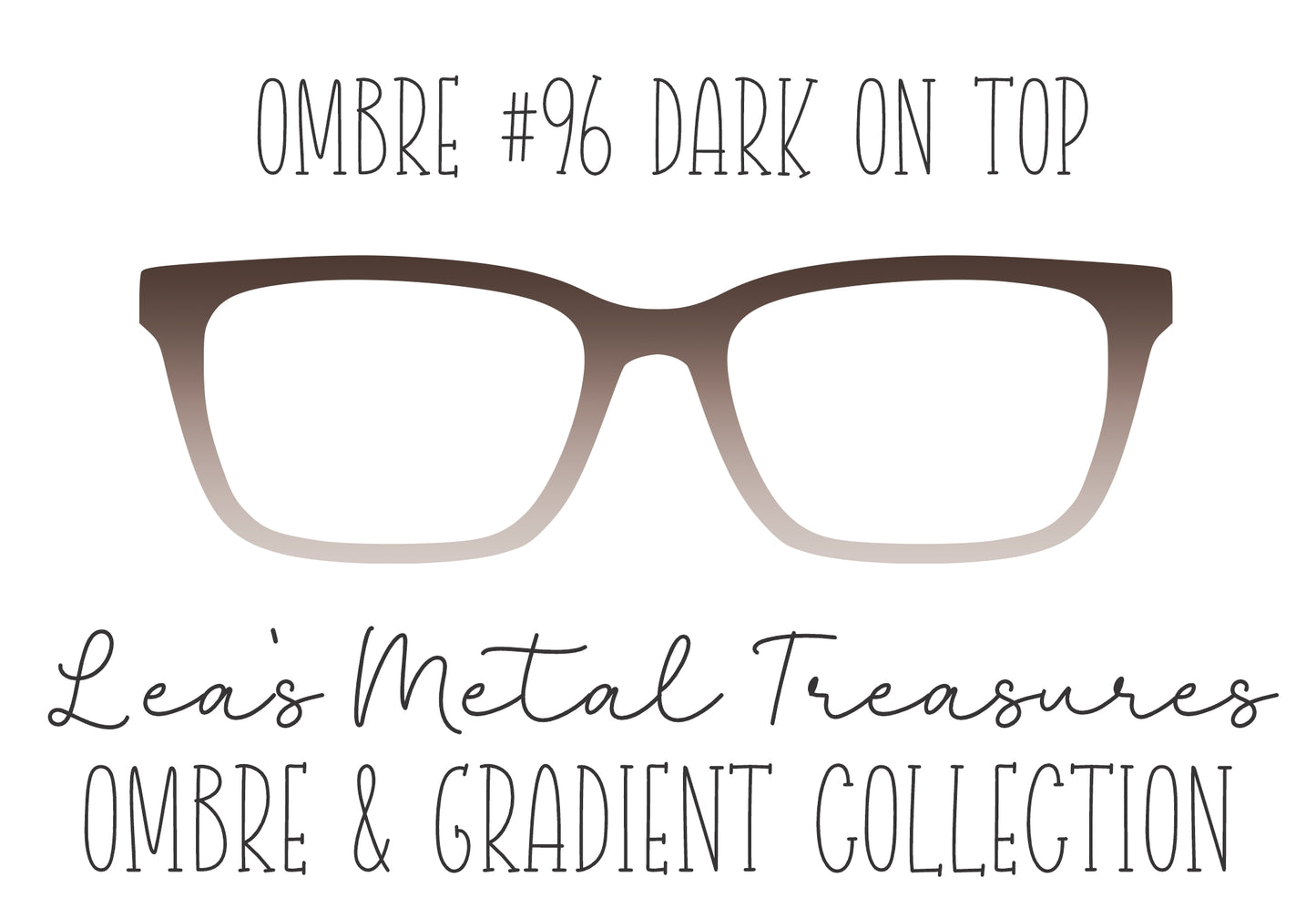 OMBRE 96 DARK ON TOP Eyewear Toppers COMES WITH MAGNETS