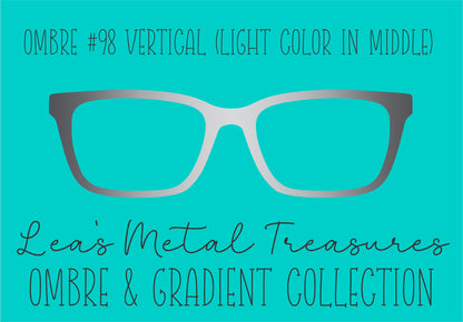 Ombre 98 Vertical (Light color in the middle) TOPPER COMES WITH MAGNETS