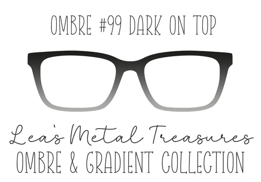 OMBRE 99 DARK ON TOP Eyewear Toppers COMES WITH MAGNETS