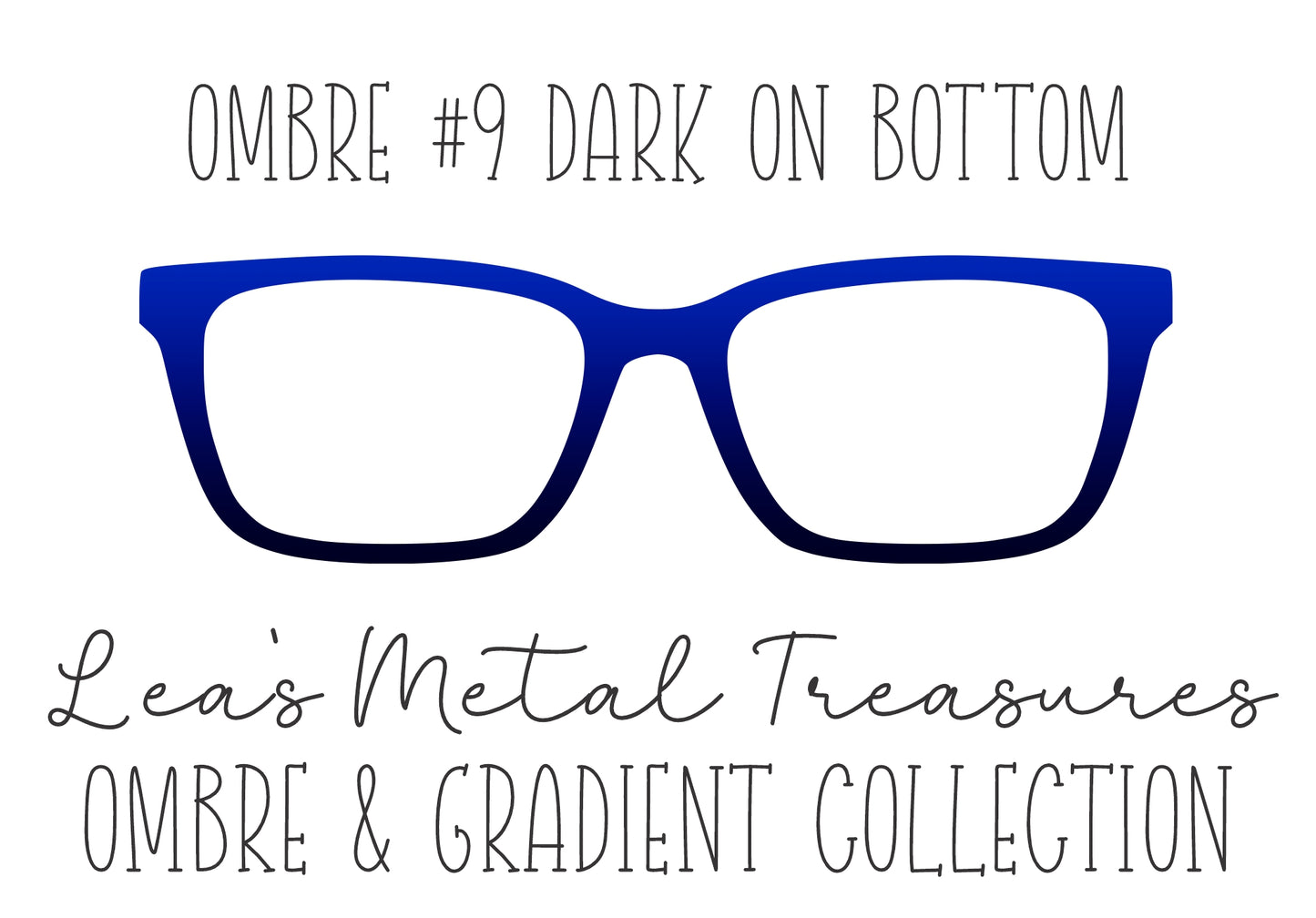 OMBRE 9 DARK ON BOTTOM Eyewear Toppers COMES WITH MAGNETS