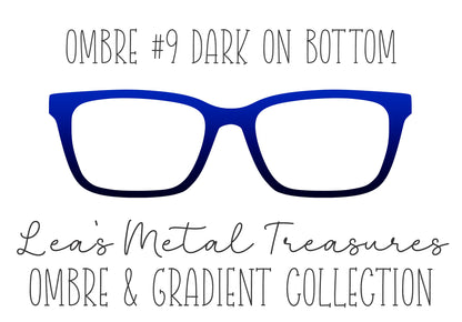 OMBRE 9 DARK ON BOTTOM Eyewear Toppers COMES WITH MAGNETS
