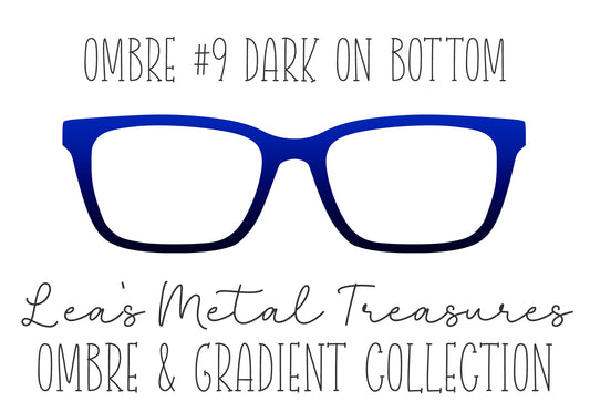 OMBRE 9 DARK ON BOTTOM Eyewear Toppers COMES WITH MAGNETS