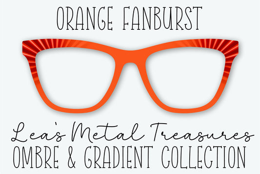 Orange Fanburst Eyewear Frame Toppers • JANUARY 2026 TOPPER OF THE MONTH