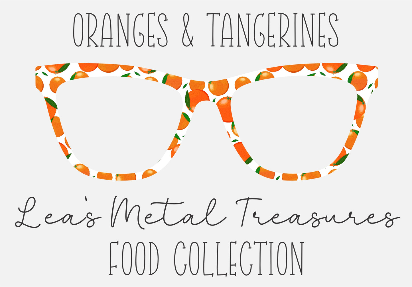 ORANGES & TANGERINES Eyewear Frame Toppers COMES WITH MAGNETS