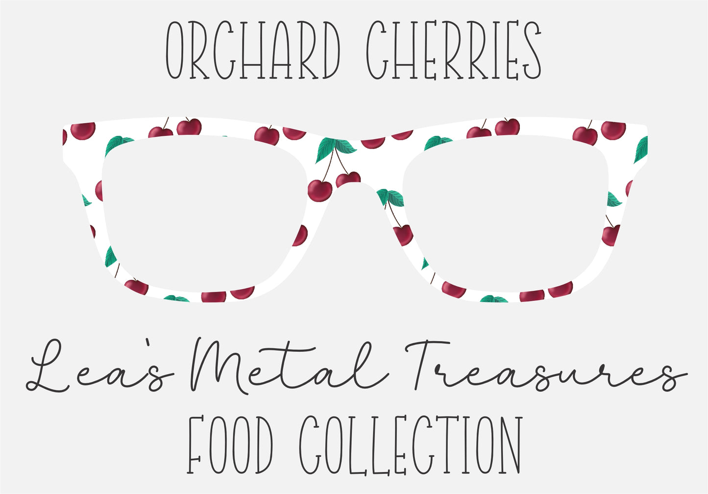 ORCHARD CHERRIES Eyewear Frame Toppers COMES WITH MAGNETS