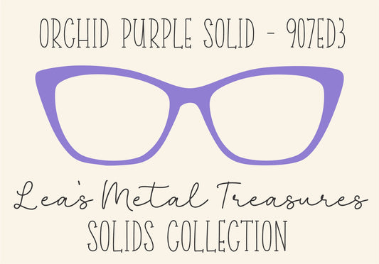 ORCHID PURPLE SOLID 907ED3 Eyewear Frame Toppers COMES WITH MAGNETS