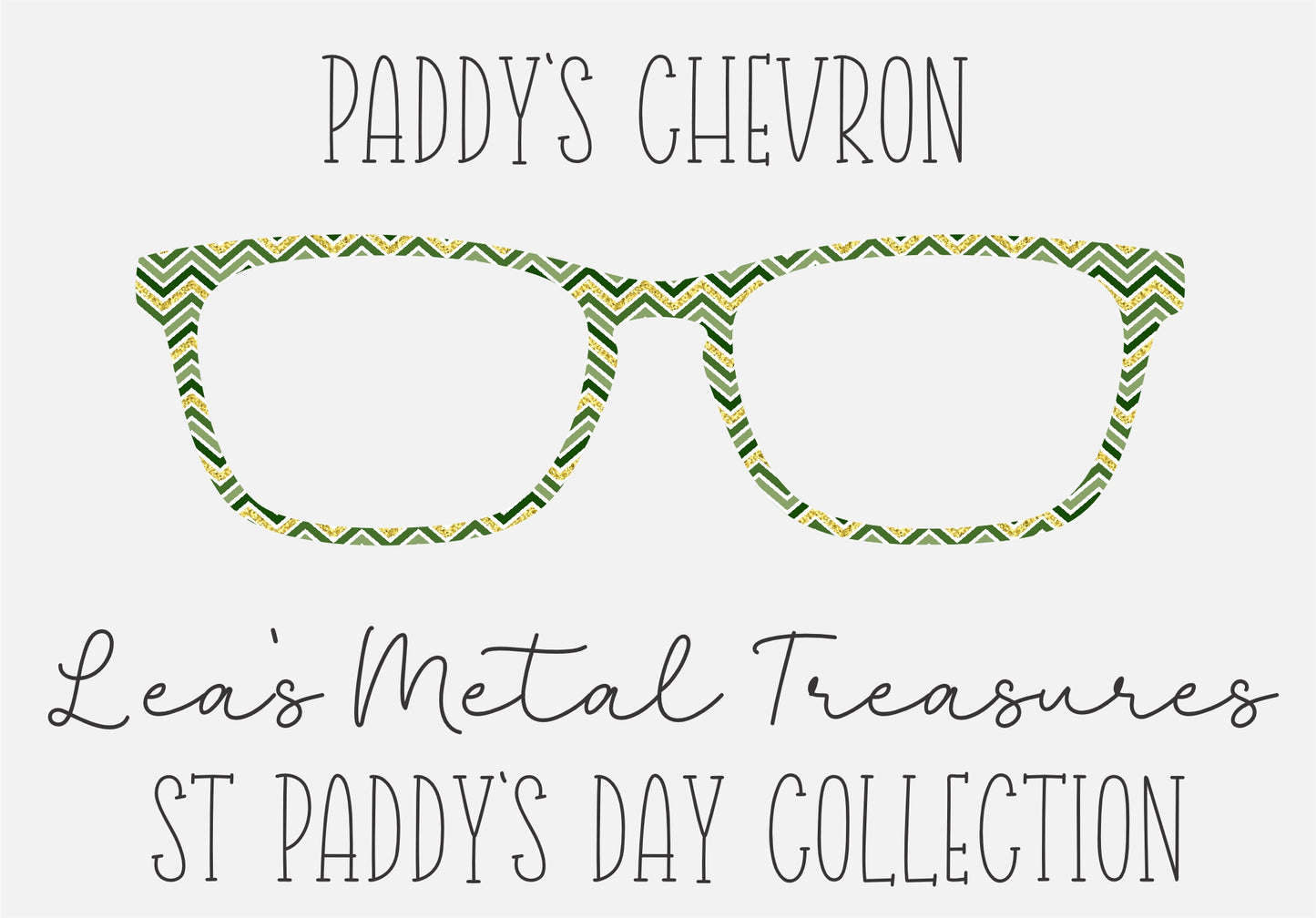 PADDYS CHEVRON Eyewear Frame Toppers COMES WITH MAGNETS