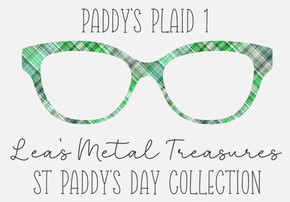 PADDYS PLAID ONE Eyewear Frame Toppers COMES WITH MAGNETS