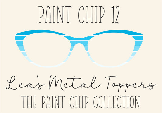 PAINT CHIP 12 Eyewear Frame Toppers COMES WITH MAGNETS