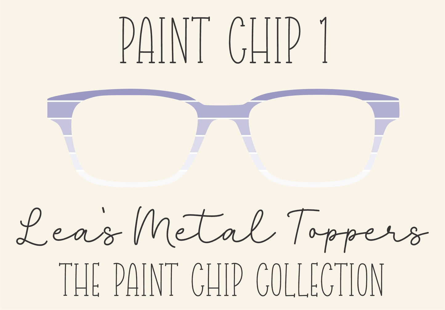 PAINT CHIP 1 Eyewear Frame Toppers COMES WITH MAGNETS