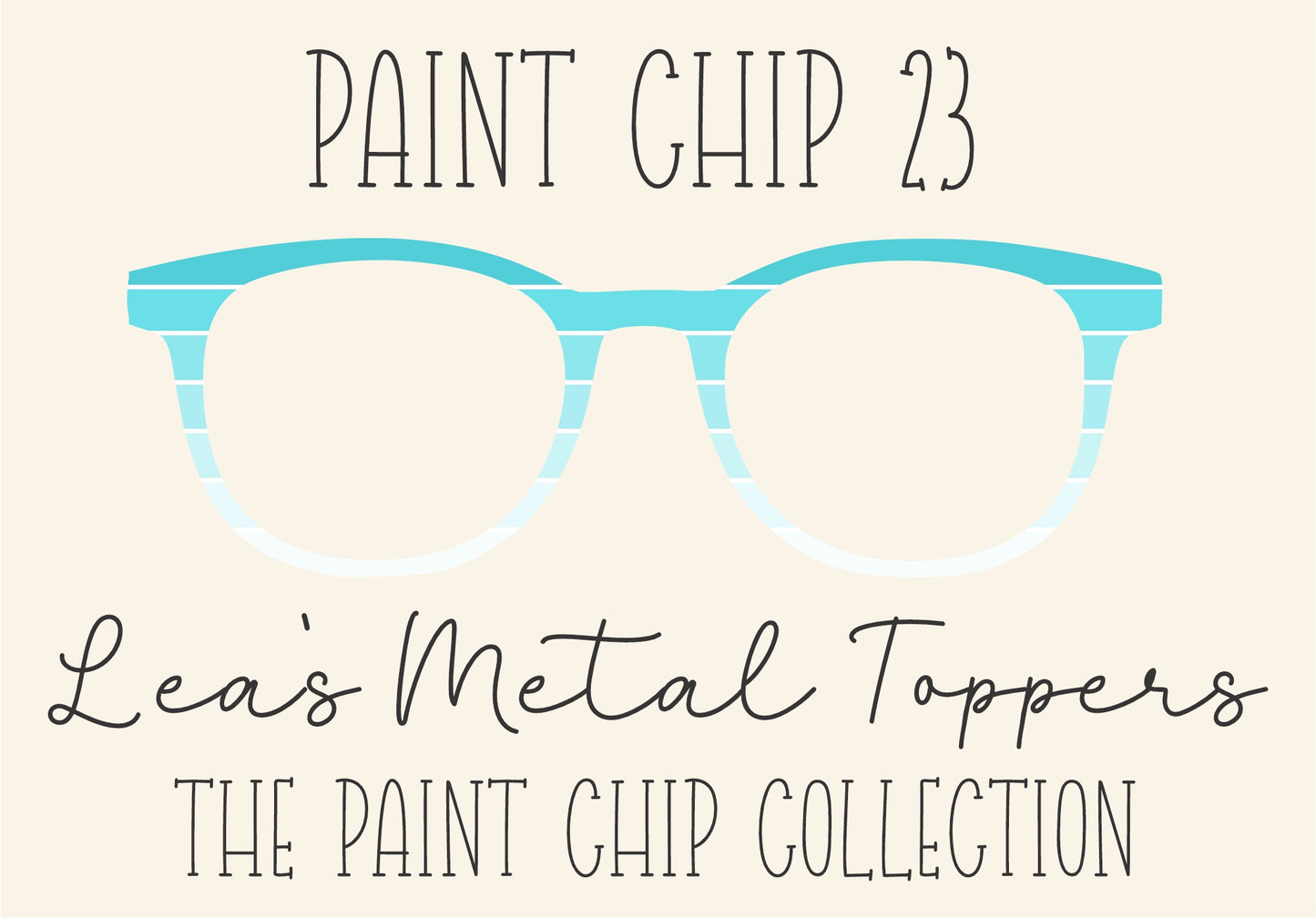 PAINT CHIP 23 Eyewear Frame Toppers COMES WITH MAGNETS