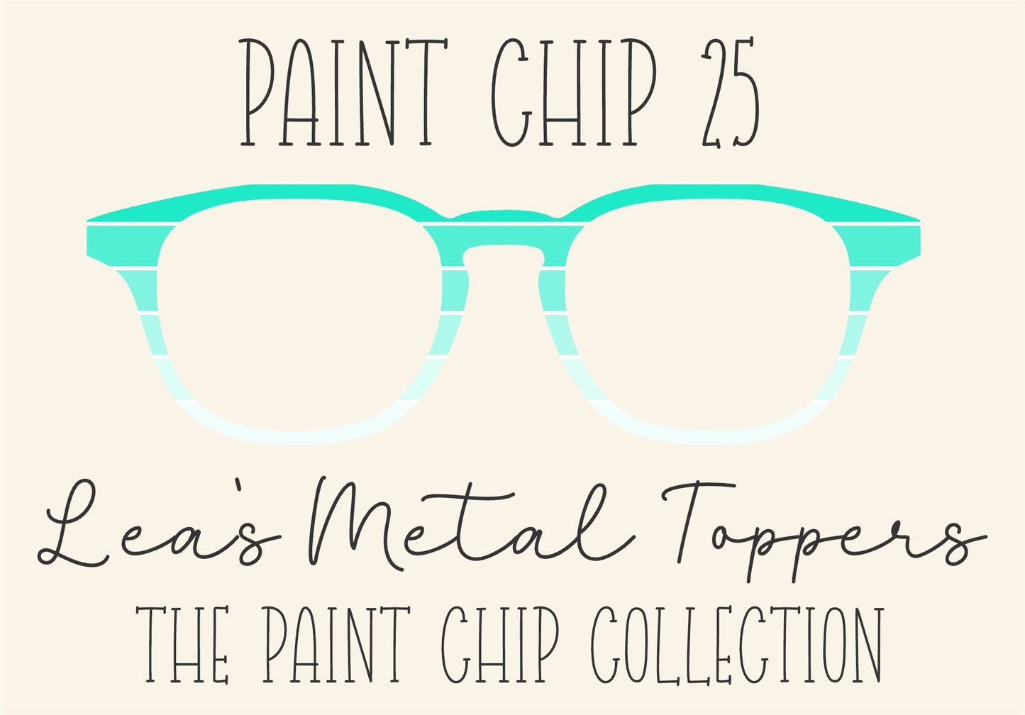 PAINT CHIP 25 Eyewear Frame Toppers COMES WITH MAGNETS