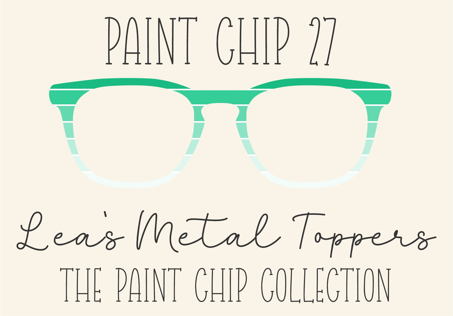 PAINT CHIP 27 Eyewear Frame Toppers COMES WITH MAGNETS