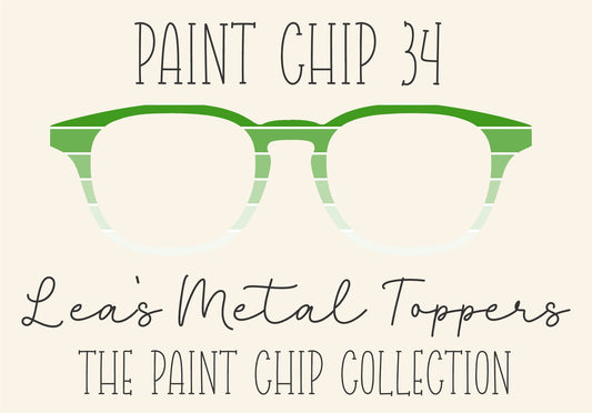 PAINT CHIP 34 Eyewear Frame Toppers COMES WITH MAGNETS