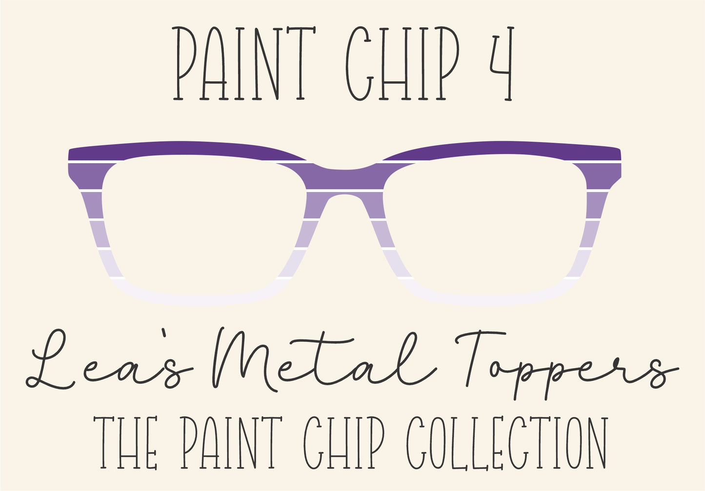 PAINT CHIP 4 Eyewear Frame Toppers COMES WITH MAGNETS