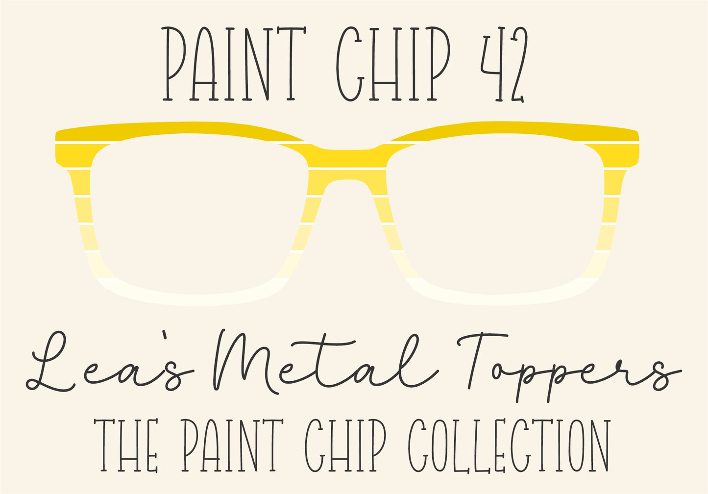 PAINT CHIP 42 Eyewear Frame Toppers COMES WITH MAGNETS