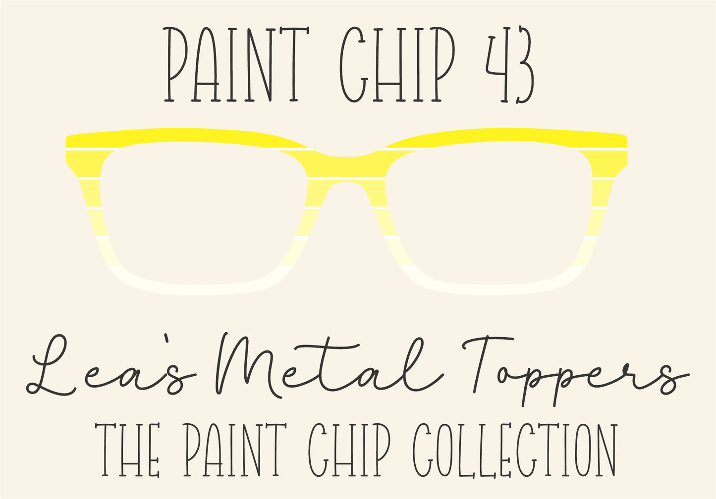 PAINT CHIP 43 Eyewear Frame Toppers COMES WITH MAGNETS