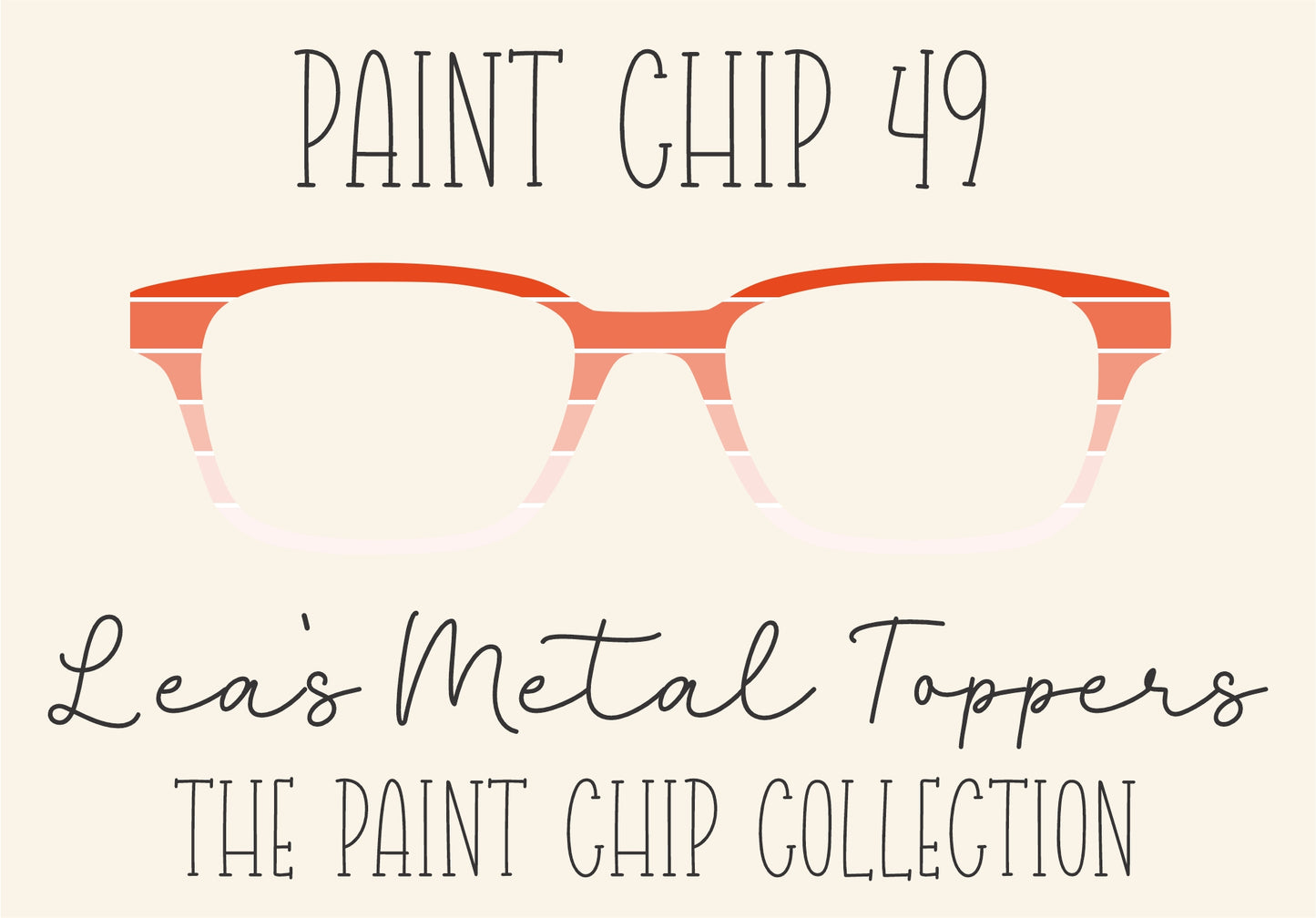 PAINT CHIP 49 Eyewear Frame Toppers COMES WITH MAGNETS