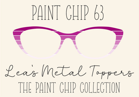 PAINT CHIP 63 Eyewear Frame Toppers COMES WITH MAGNETS