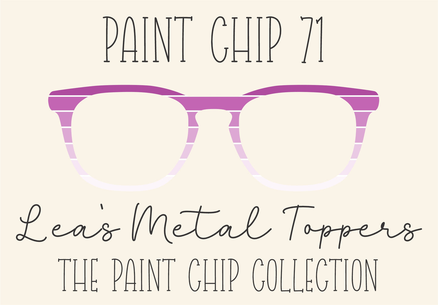 PAINT CHIP 71 Eyewear Frame Toppers COMES WITH MAGNETS