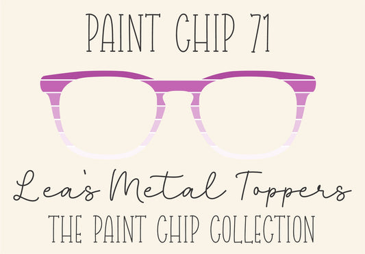 PAINT CHIP 71 Eyewear Frame Toppers COMES WITH MAGNETS